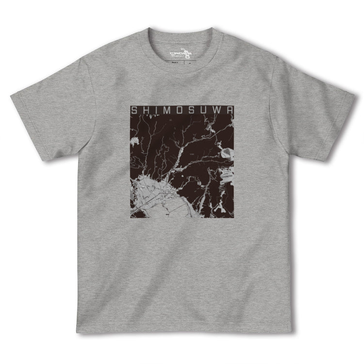 【下諏訪（長野県）】地図柄ヘビーウェイトTシャツ