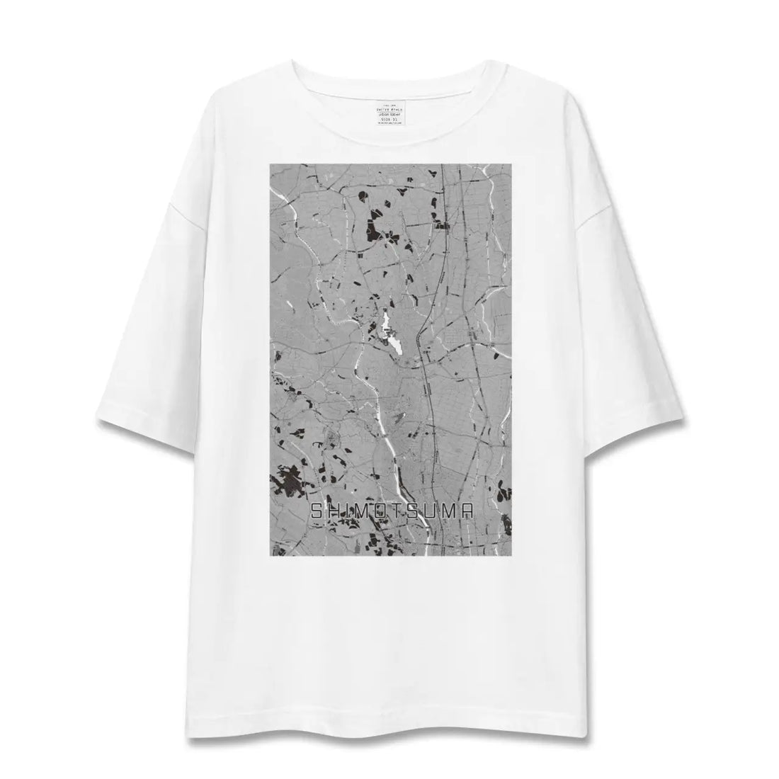 【下妻(茨城県)】地図柄ビッグシルエットTシャツ