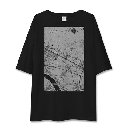 【下総中山（千葉県）】地図柄ビッグシルエットTシャツ