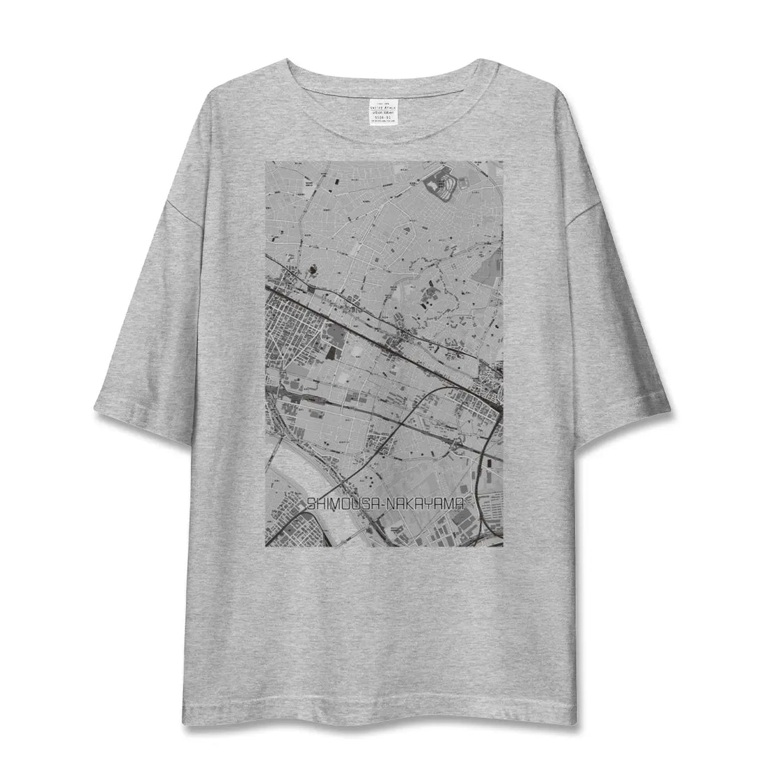 【下総中山（千葉県）】地図柄ビッグシルエットTシャツ