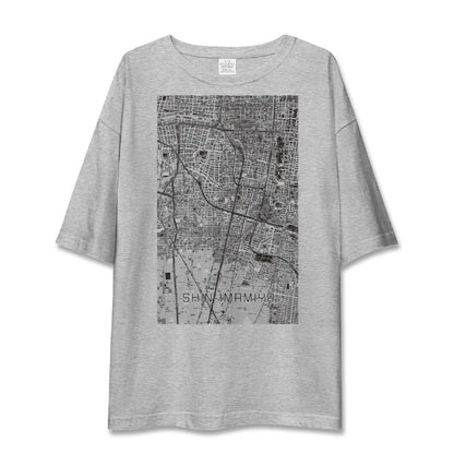 【新今宮（大阪府）】地図柄ビッグシルエットTシャツ