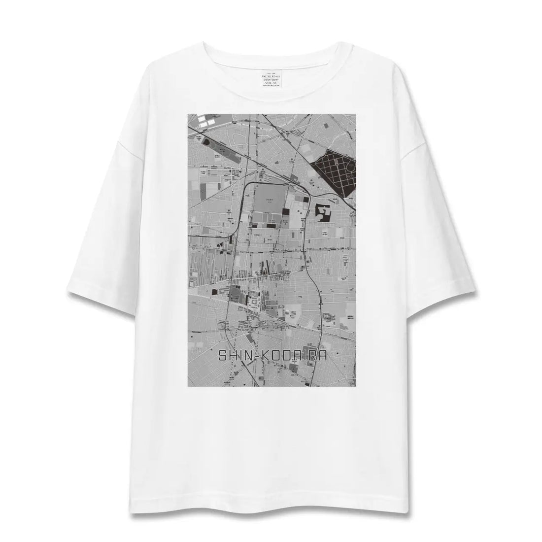 【新小平(東京都)】地図柄ビッグシルエットTシャツ