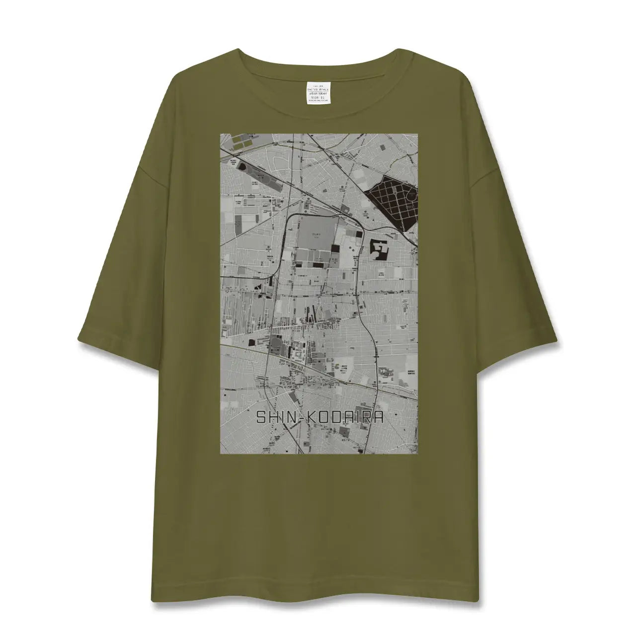 【新小平（東京都）】地図柄ビッグシルエットTシャツ