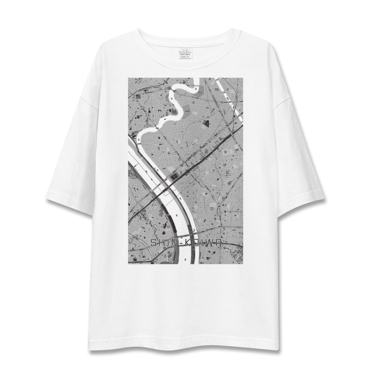 【新小岩（東京都）】地図柄ビッグシルエットTシャツ