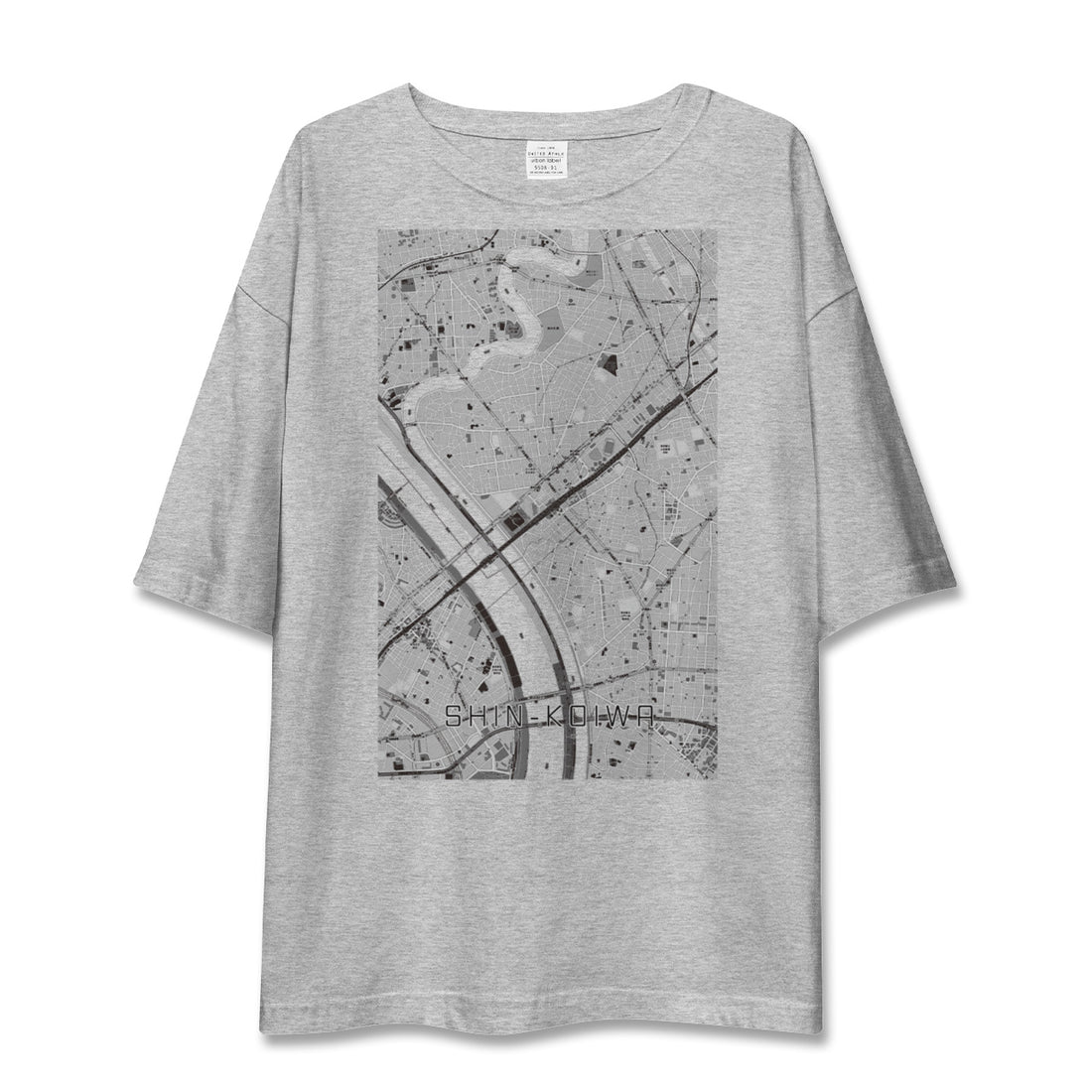 【新小岩(東京都)】地図柄ビッグシルエットTシャツ