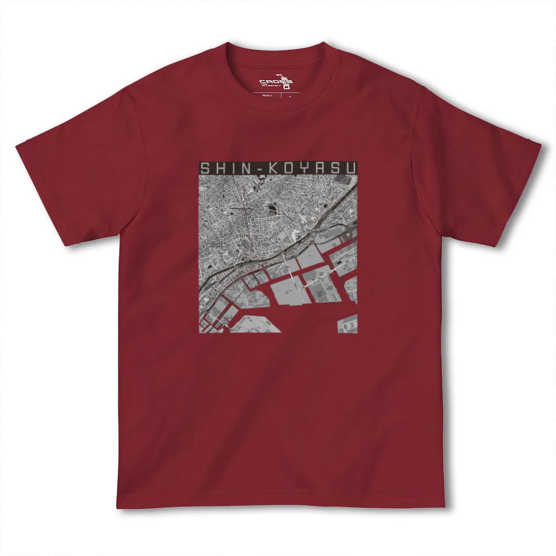 【新子安（神奈川県）】地図柄ヘビーウェイトTシャツ