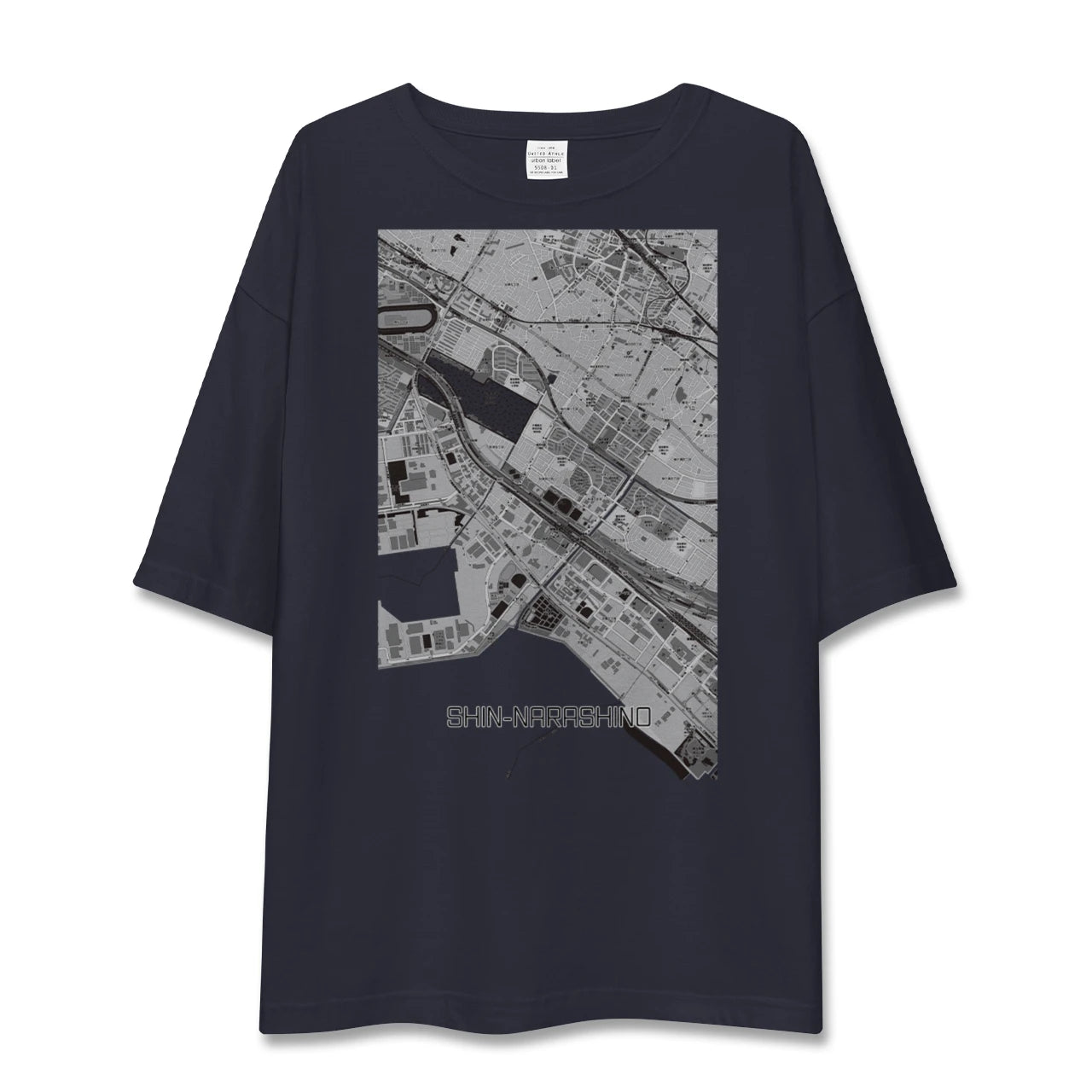 【新習志野（千葉県）】地図柄ビッグシルエットTシャツ