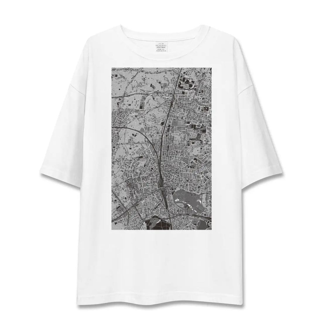 【新大久保(東京都)】地図柄ビッグシルエットTシャツ