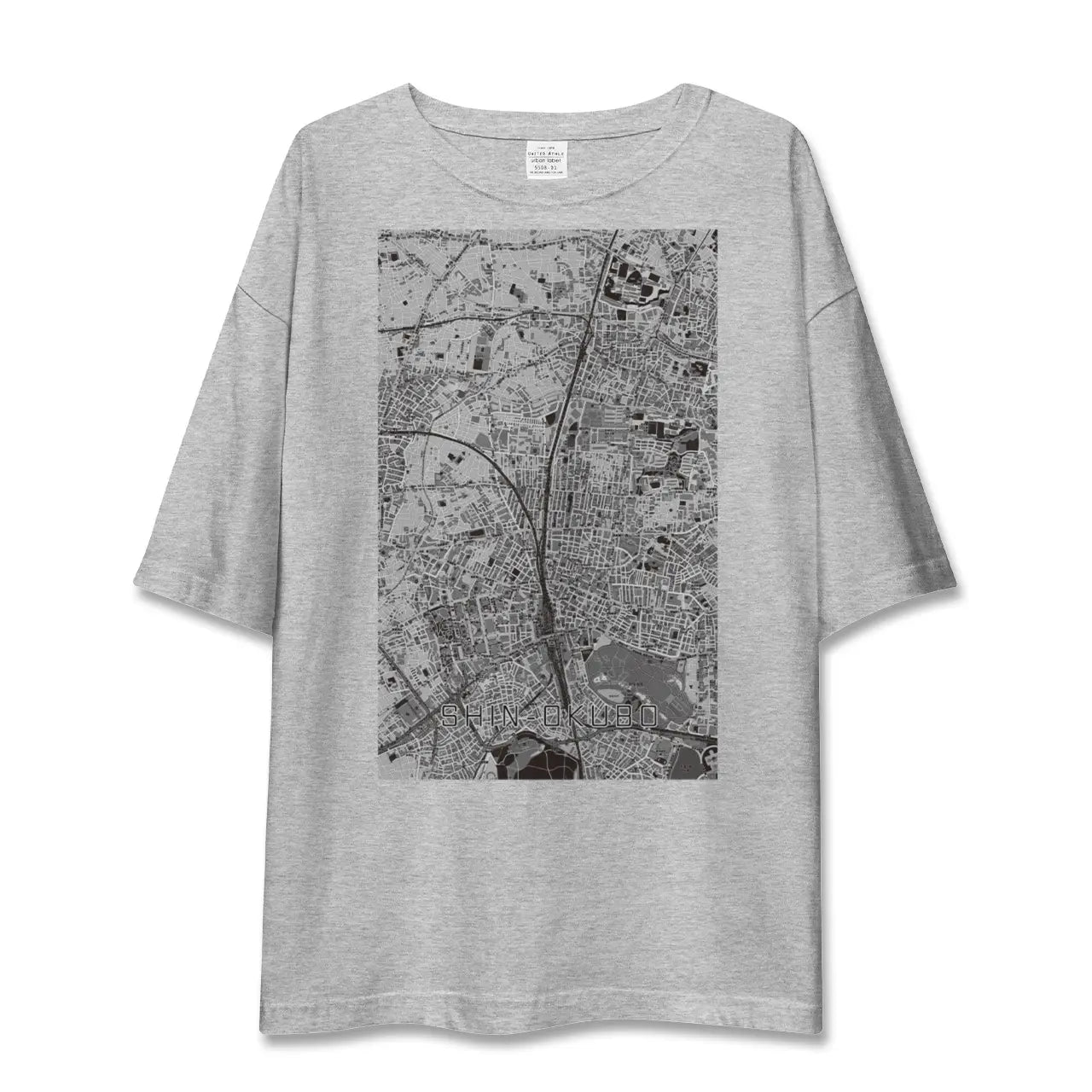 【新大久保（東京都）】地図柄ビッグシルエットTシャツ