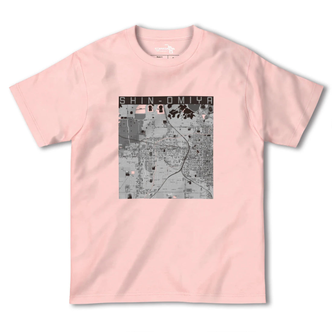 【新大宮(奈良県)】地図柄ヘビーウェイトTシャツ