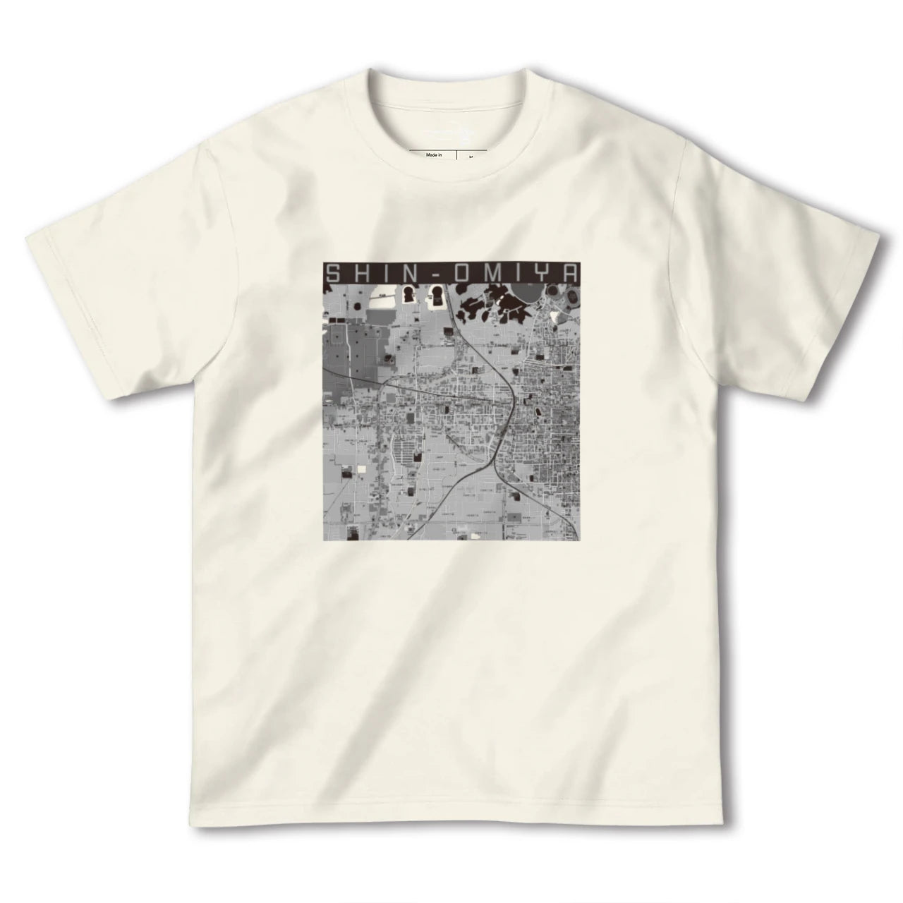 【新大宮（奈良県）】地図柄ヘビーウェイトTシャツ