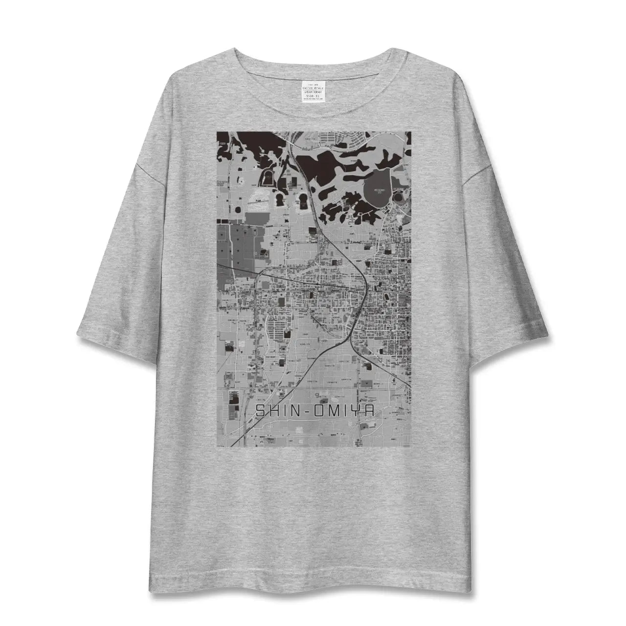 【新大宮（奈良県）】地図柄ビッグシルエットTシャツ