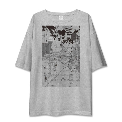 【新大宮（奈良県）】地図柄ビッグシルエットTシャツ