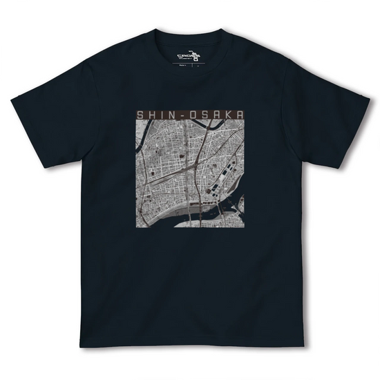 【新大阪（大阪府）】地図柄ヘビーウェイトTシャツ