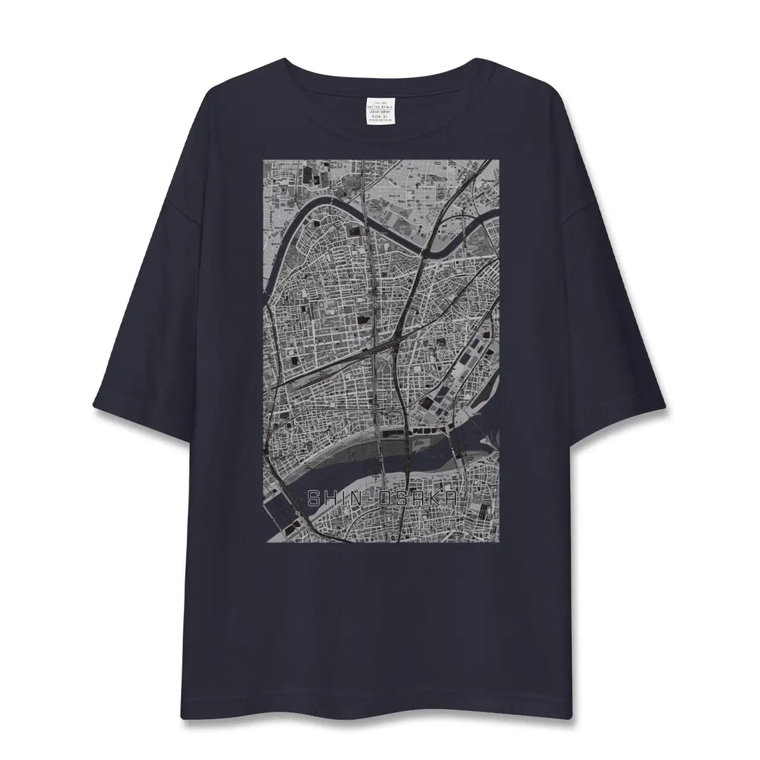 【新大阪（大阪府）】地図柄ビッグシルエットTシャツ