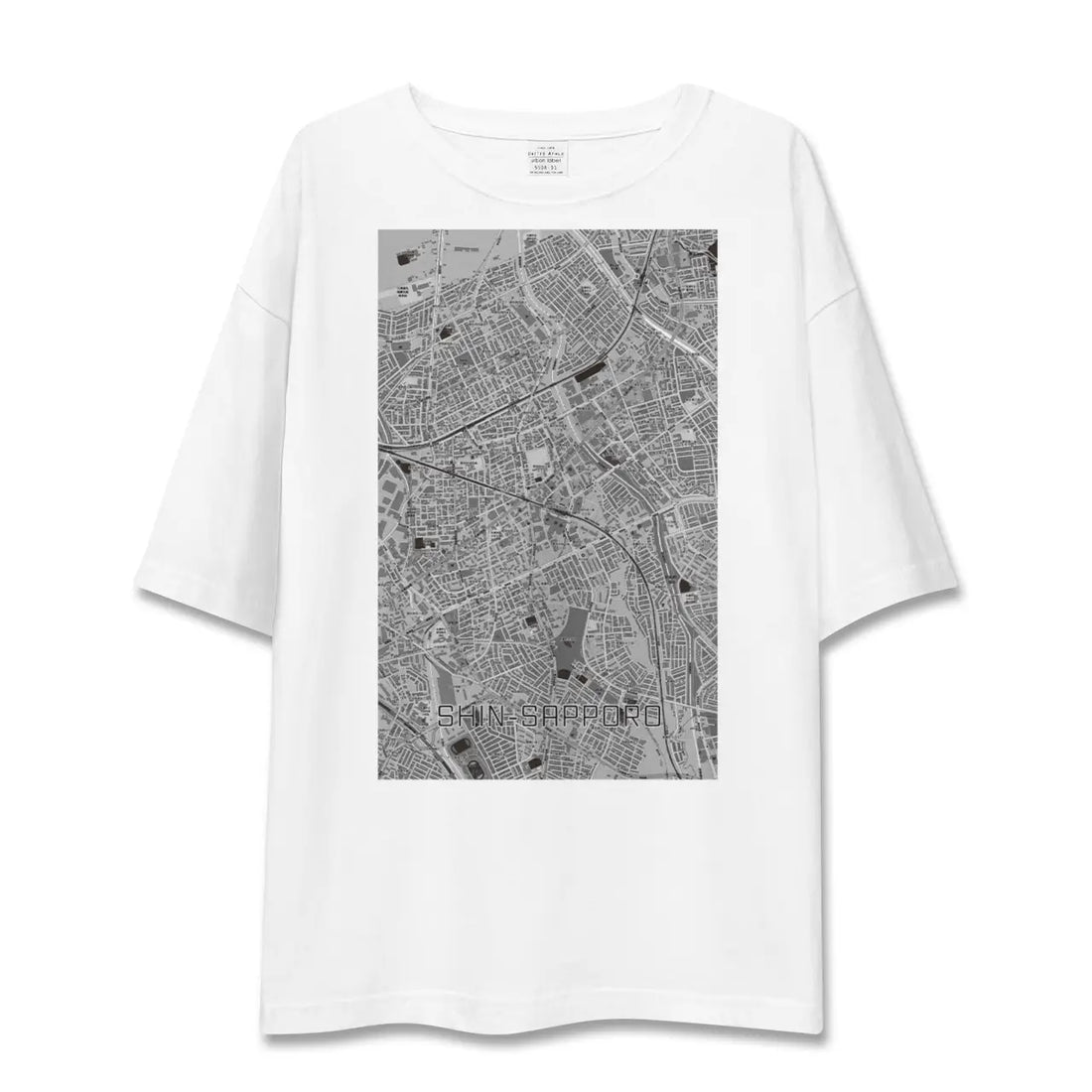 【新札幌(北海道)】地図柄ビッグシルエットTシャツ