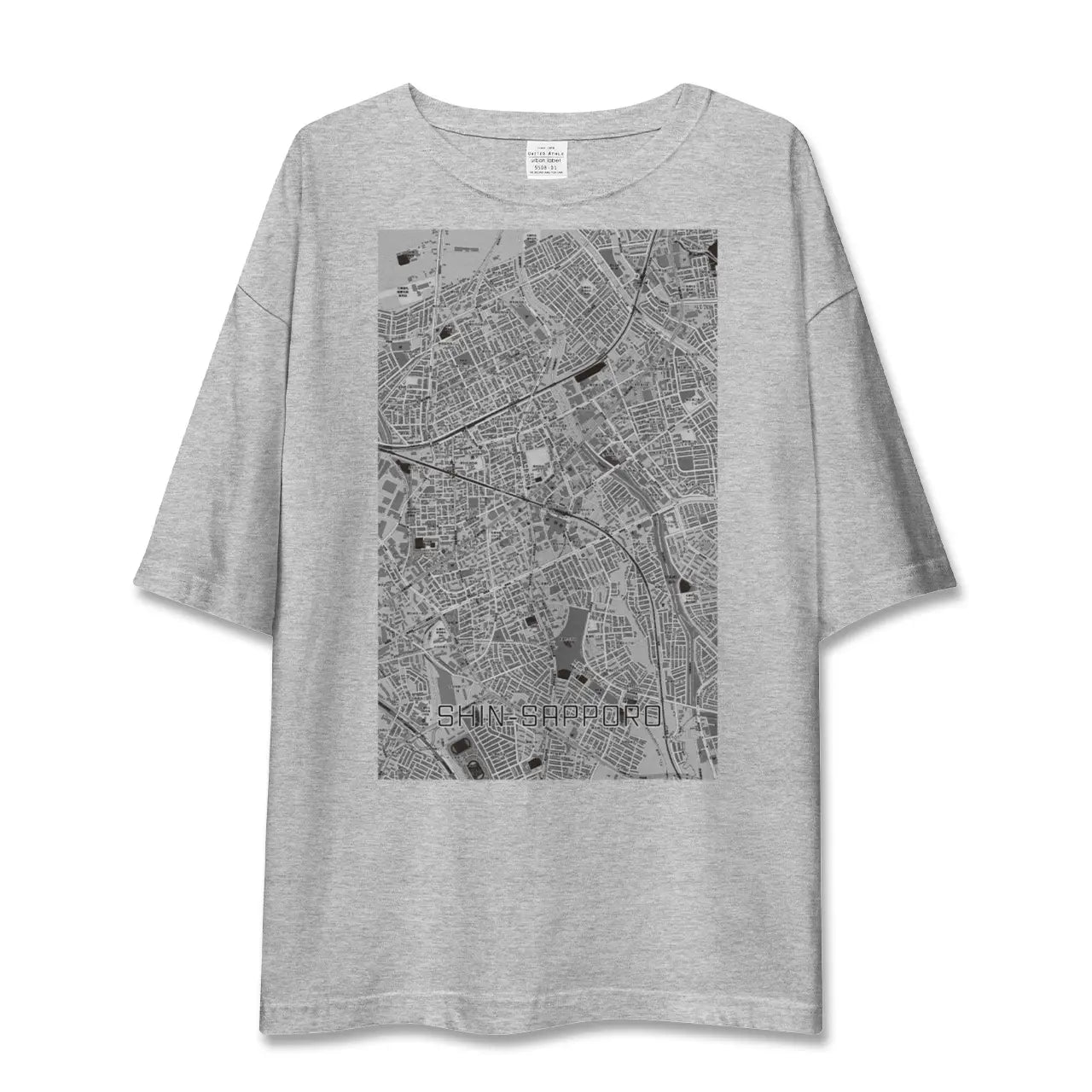【新札幌（北海道）】地図柄ビッグシルエットTシャツ