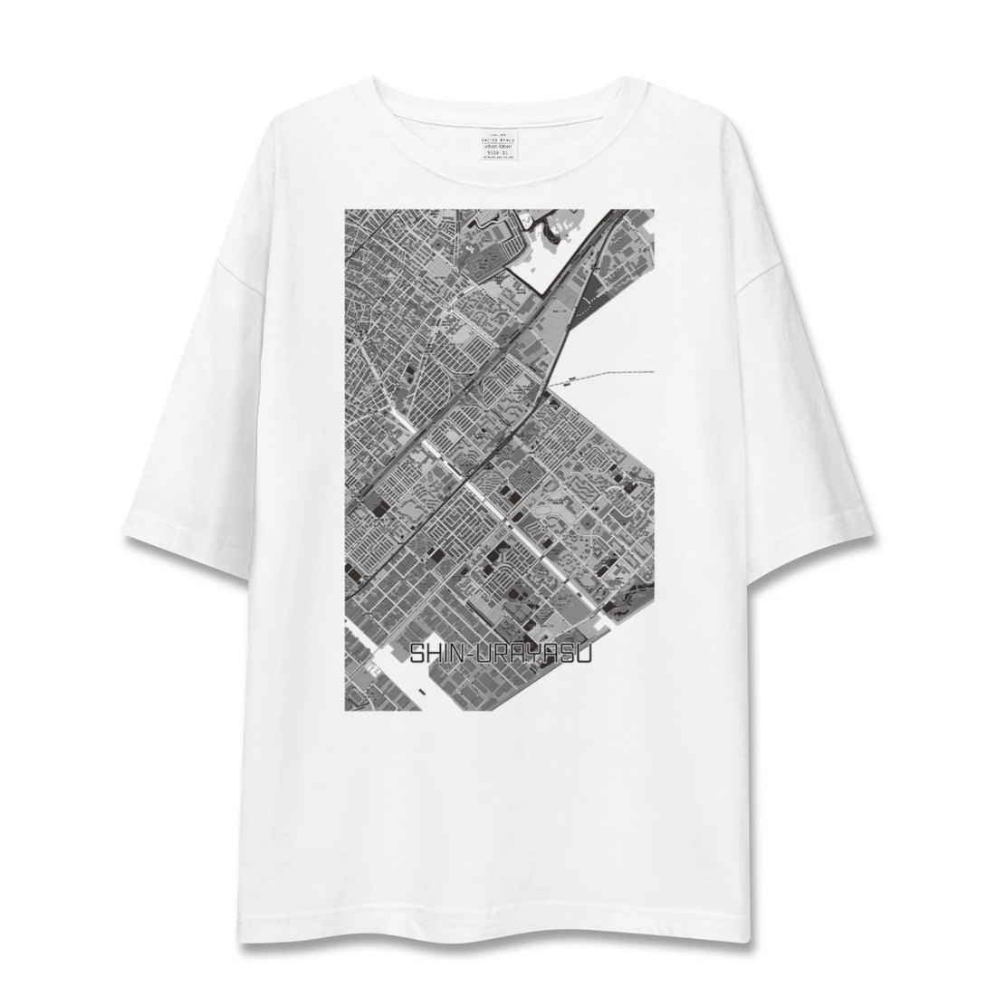 【新浦安(千葉県)】地図柄ビッグシルエットTシャツ
