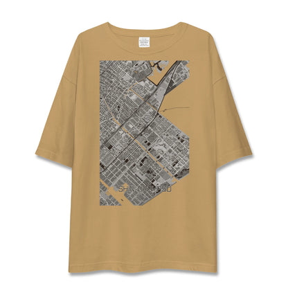 【新浦安（千葉県）】地図柄ビッグシルエットTシャツ