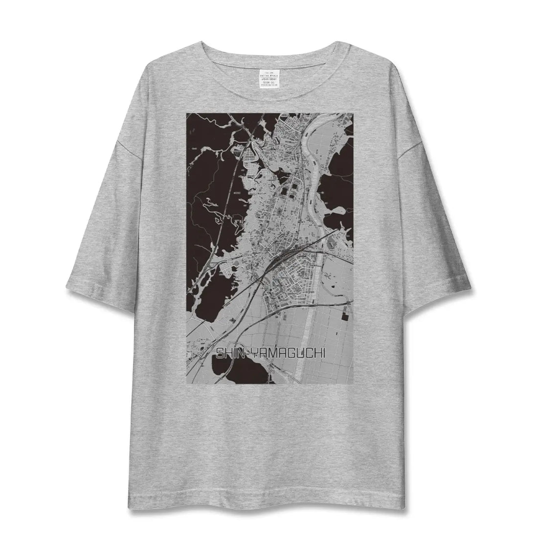 【新山口（山口県）】地図柄ビッグシルエットTシャツ