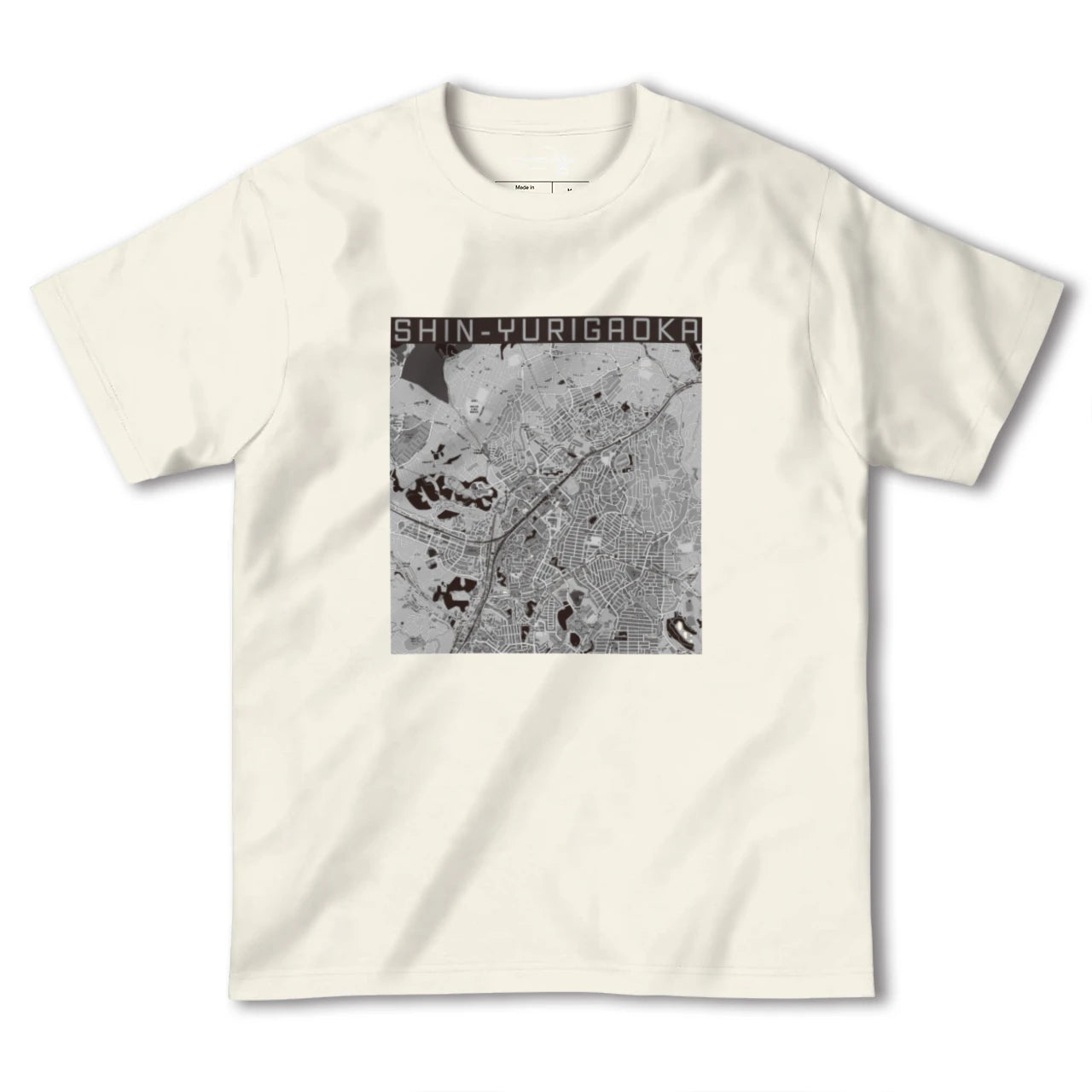 【新百合ヶ丘（神奈川県）】地図柄ヘビーウェイトTシャツ