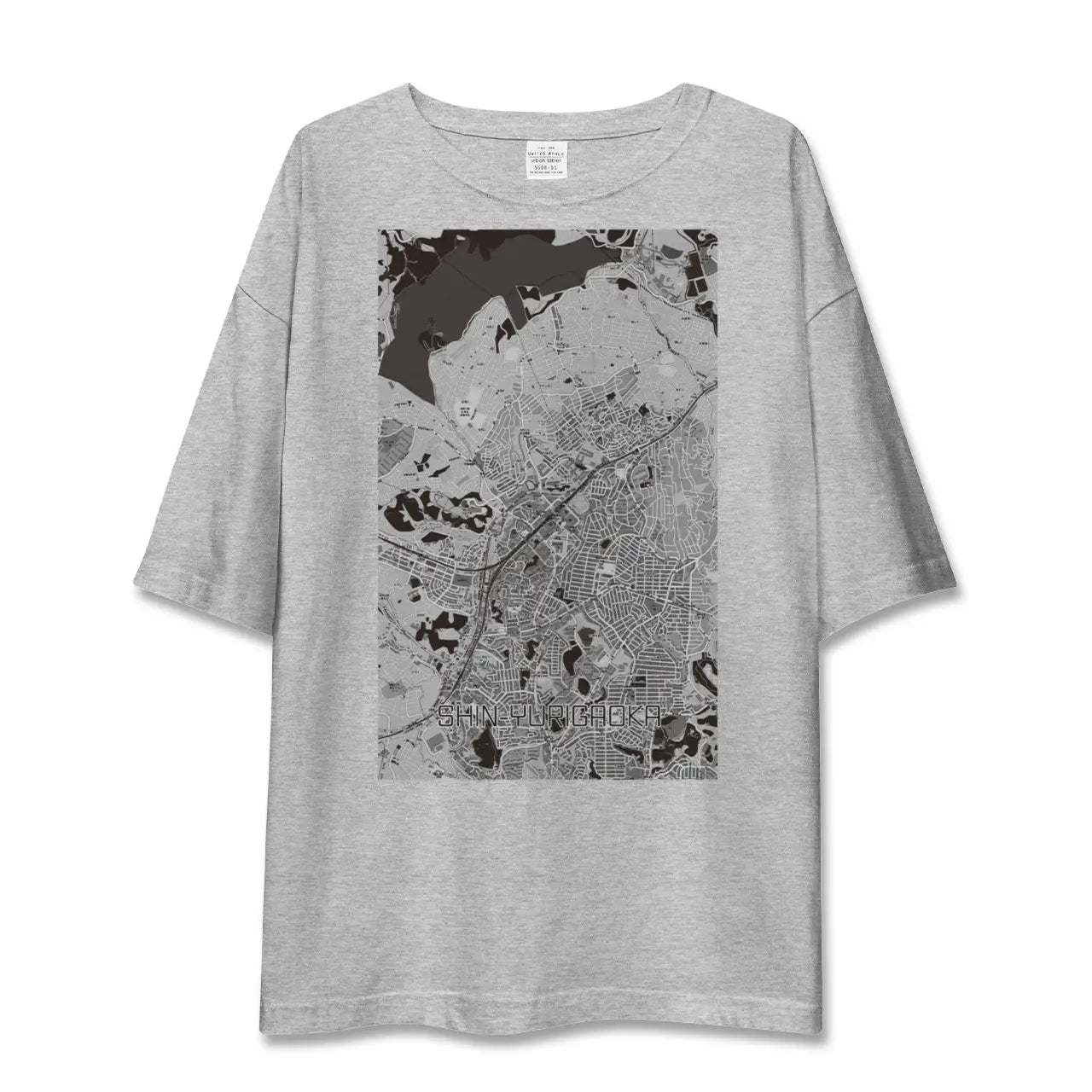 【新百合ヶ丘（神奈川県）】地図柄ビッグシルエットTシャツ