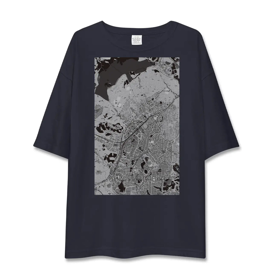 【新百合ヶ丘（神奈川県）】地図柄ビッグシルエットTシャツ