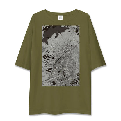 【新百合ヶ丘（神奈川県）】地図柄ビッグシルエットTシャツ