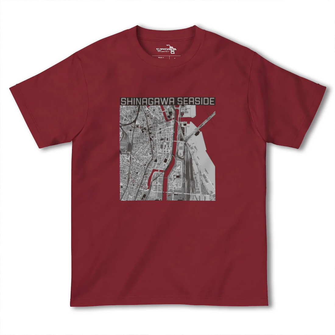 【品川シーサイド(東京都)】地図柄ヘビーウェイトTシャツ