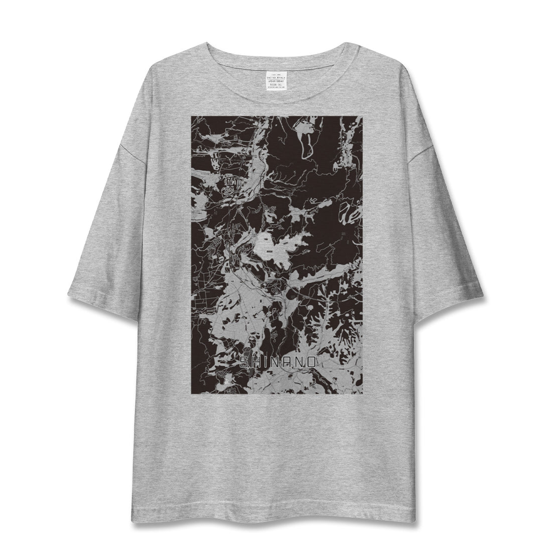 【信濃（長野県）】地図柄ビッグシルエットTシャツ