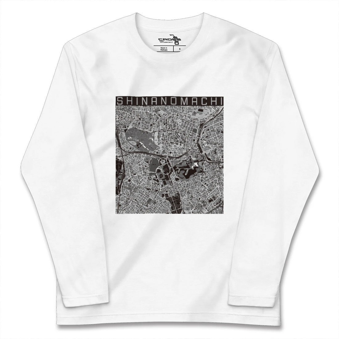 【信濃町(東京都)】地図柄ロングスリーブTシャツ