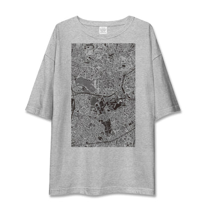【信濃町（東京都）】地図柄ビッグシルエットTシャツ
