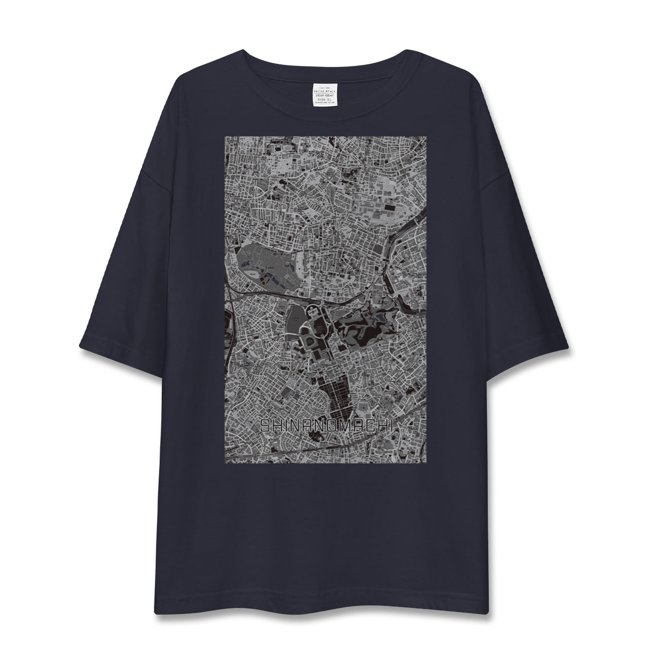 【信濃町（東京都）】地図柄ビッグシルエットTシャツ