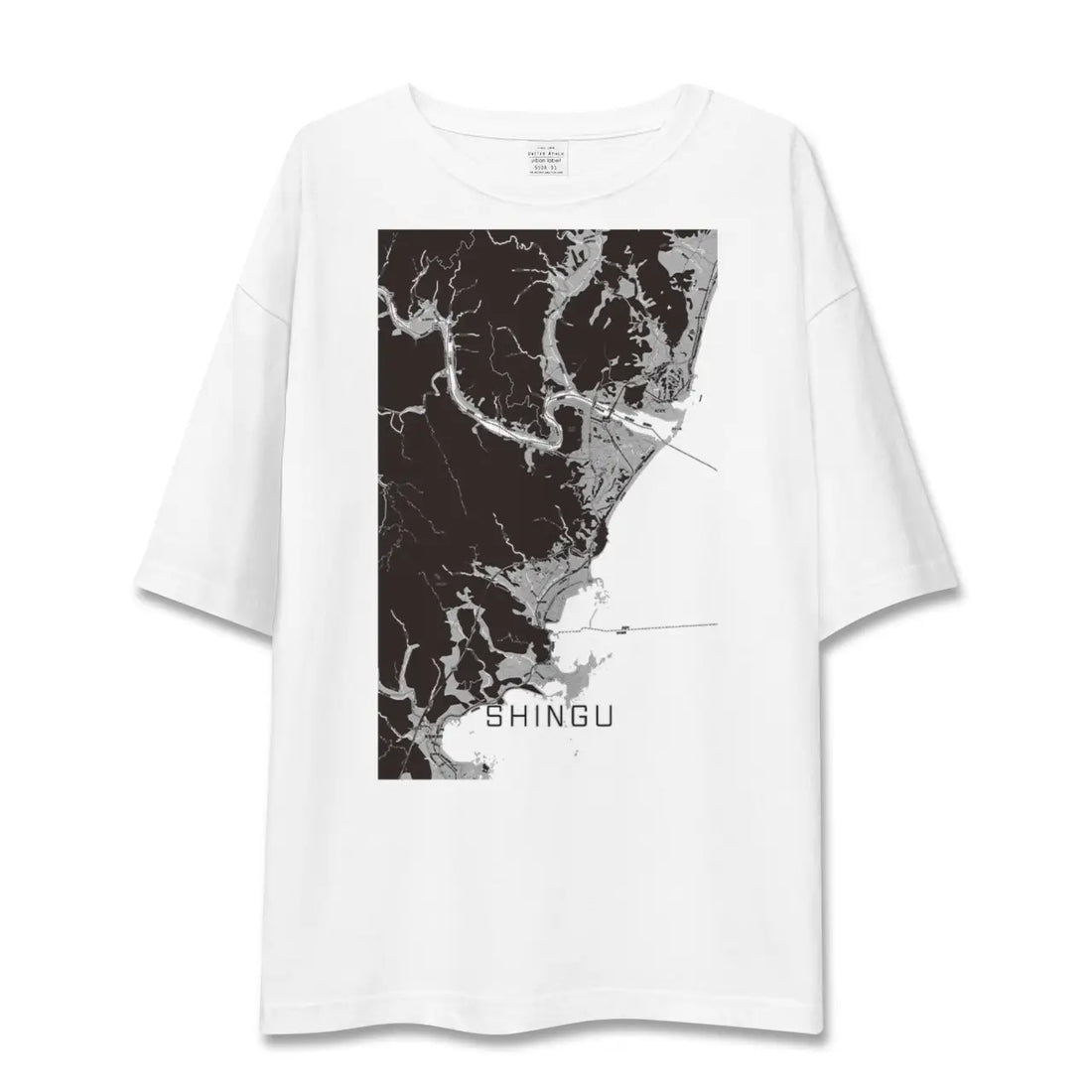 【新宮(和歌山県)(和歌山県)】地図柄ビッグシルエットTシャツ