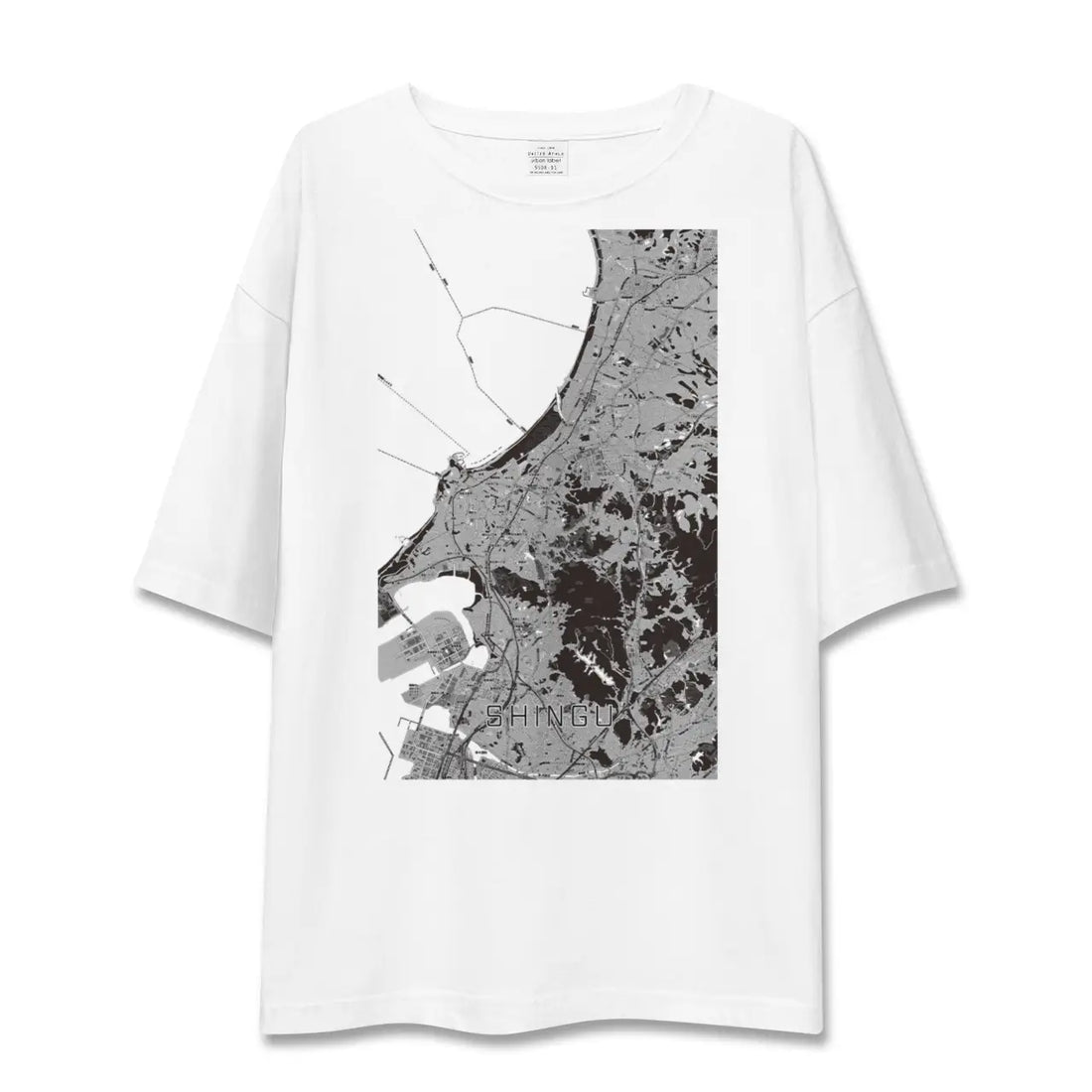 【新宮（福岡県）】地図柄ビッグシルエットTシャツ