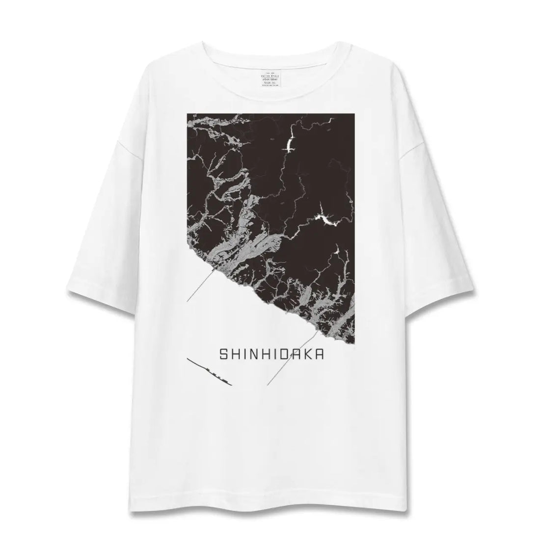 【新ひだか（北海道）】地図柄ビッグシルエットTシャツ