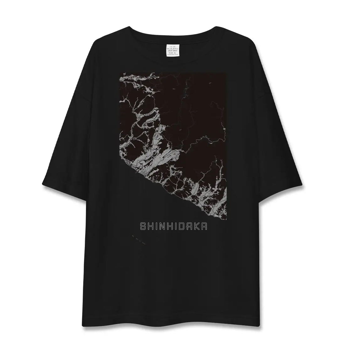 【新ひだか(北海道)】地図柄ビッグシルエットTシャツ