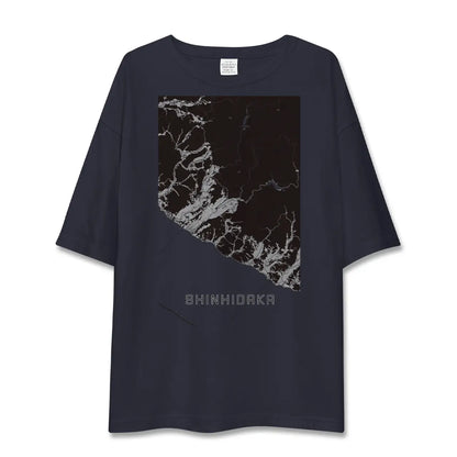【新ひだか（北海道）】地図柄ビッグシルエットTシャツ