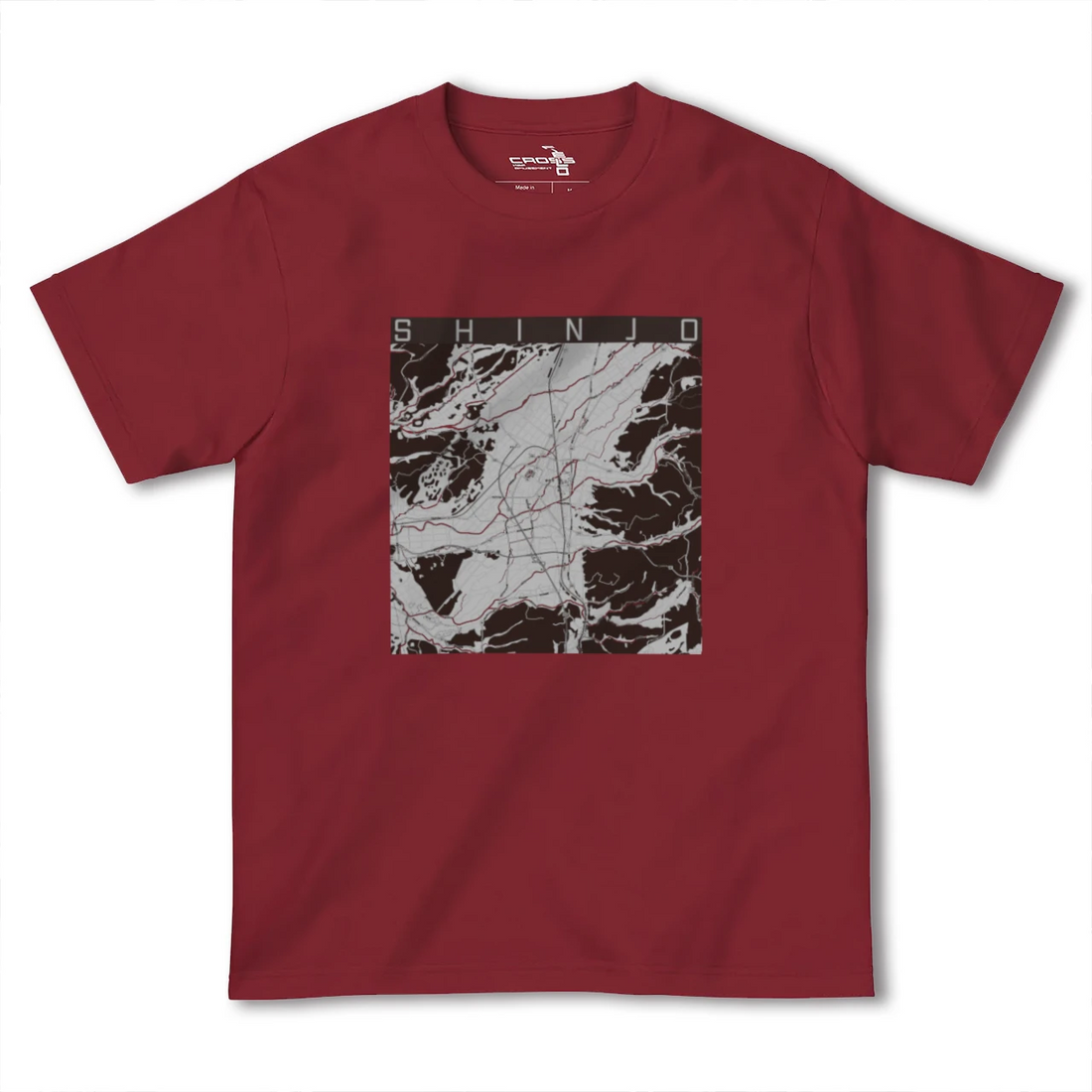 【新庄(山形県)】地図柄ヘビーウェイトTシャツ