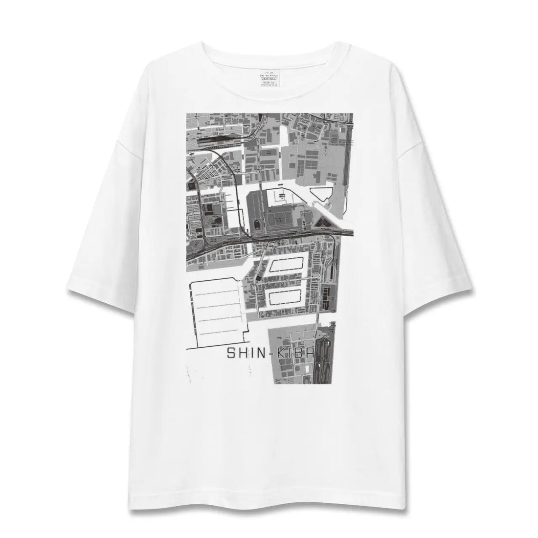 【新木場(東京都)】地図柄ビッグシルエットTシャツ