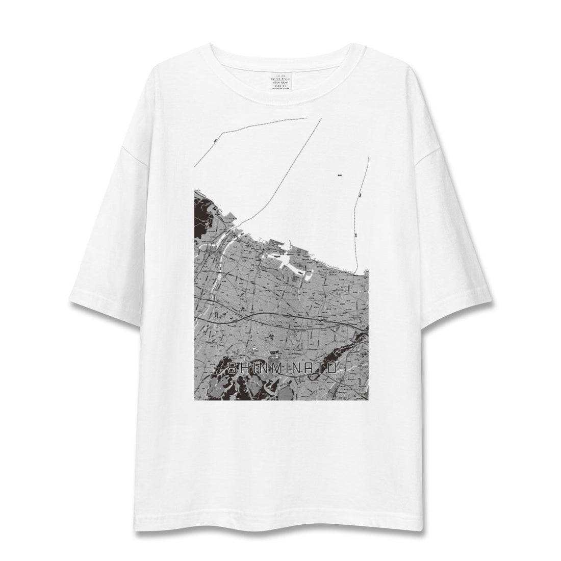 【新湊(富山県)】地図柄ビッグシルエットTシャツ