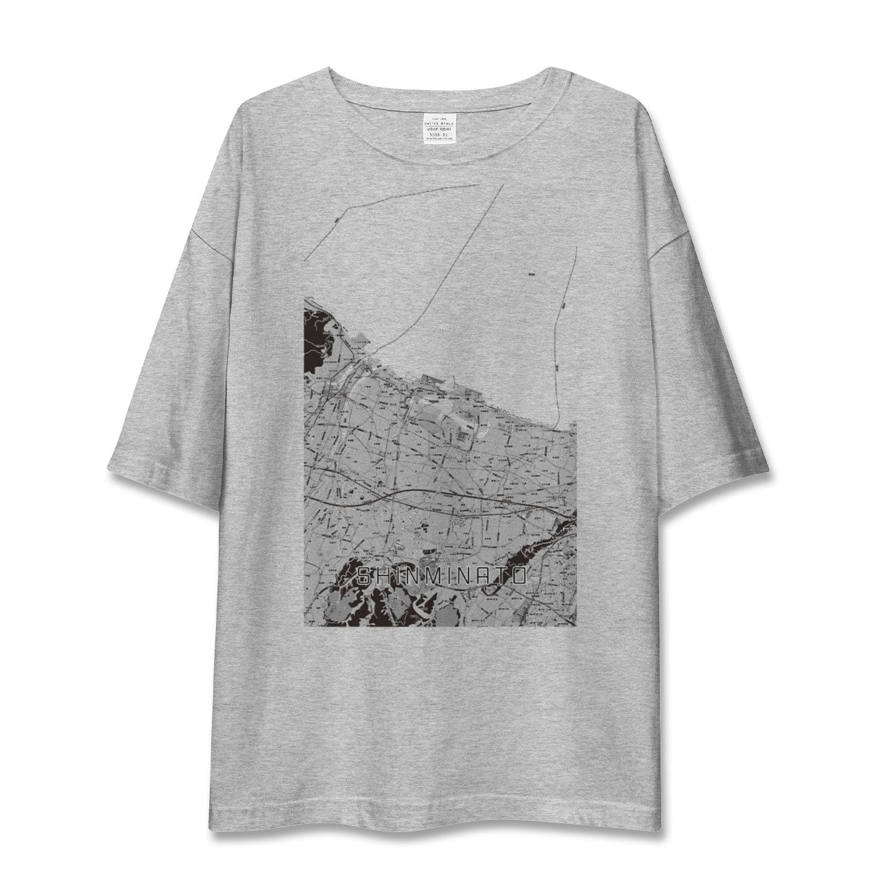 【新湊（富山県）】地図柄ビッグシルエットTシャツ