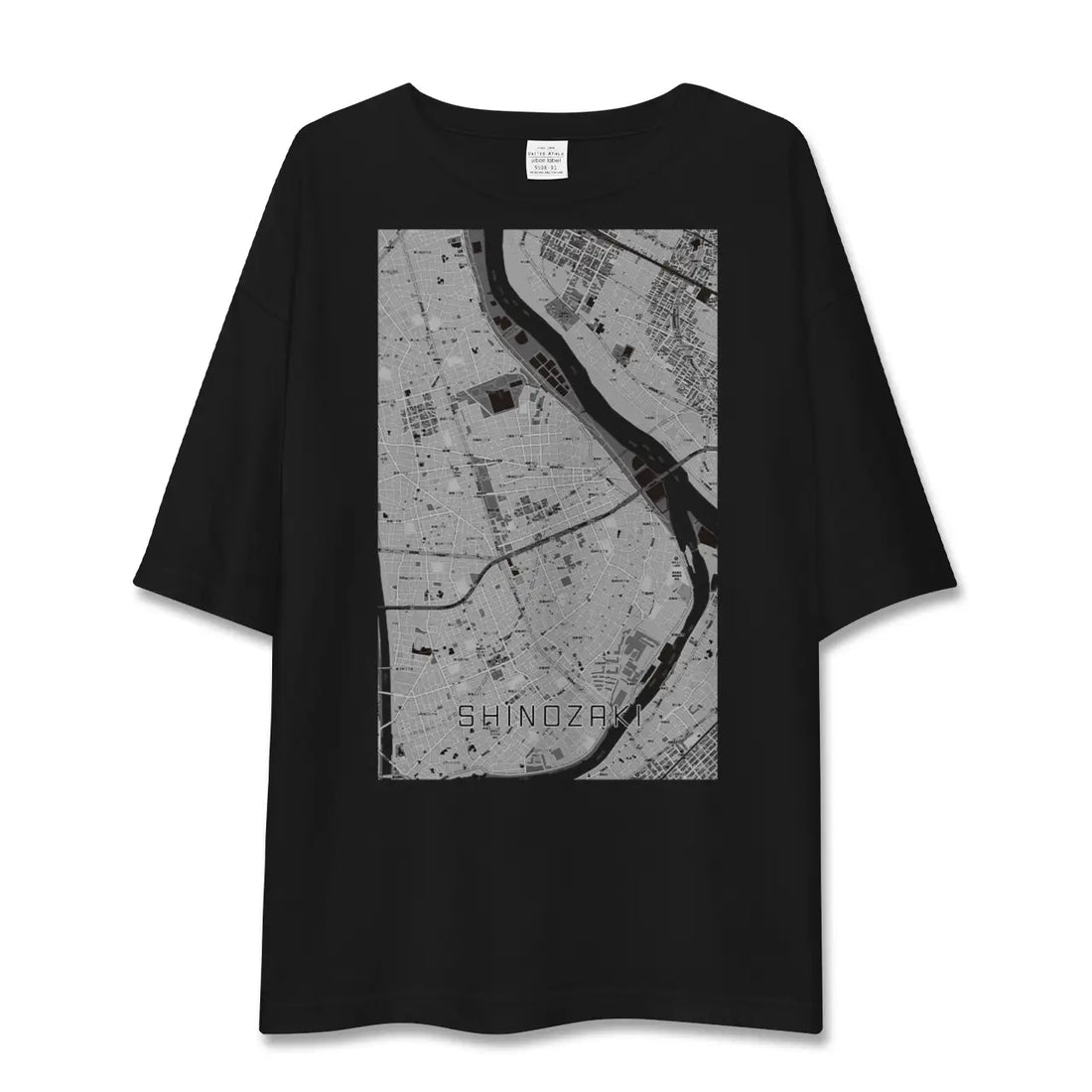 【篠崎(東京都)】地図柄ビッグシルエットTシャツ