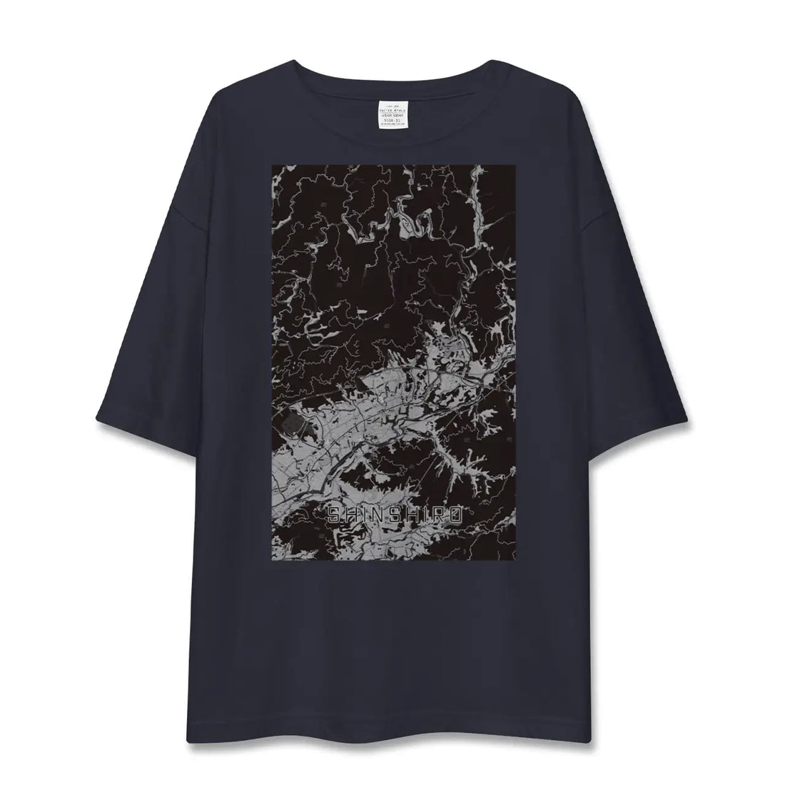 【新城（愛知県）】地図柄ビッグシルエットTシャツ