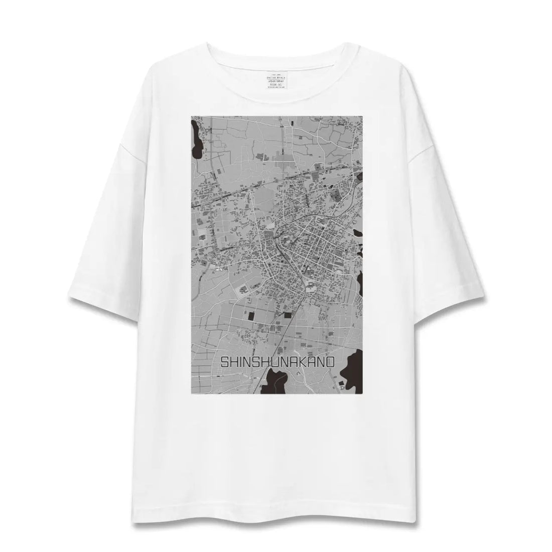 【信州中野(長野県)】地図柄ビッグシルエットTシャツ