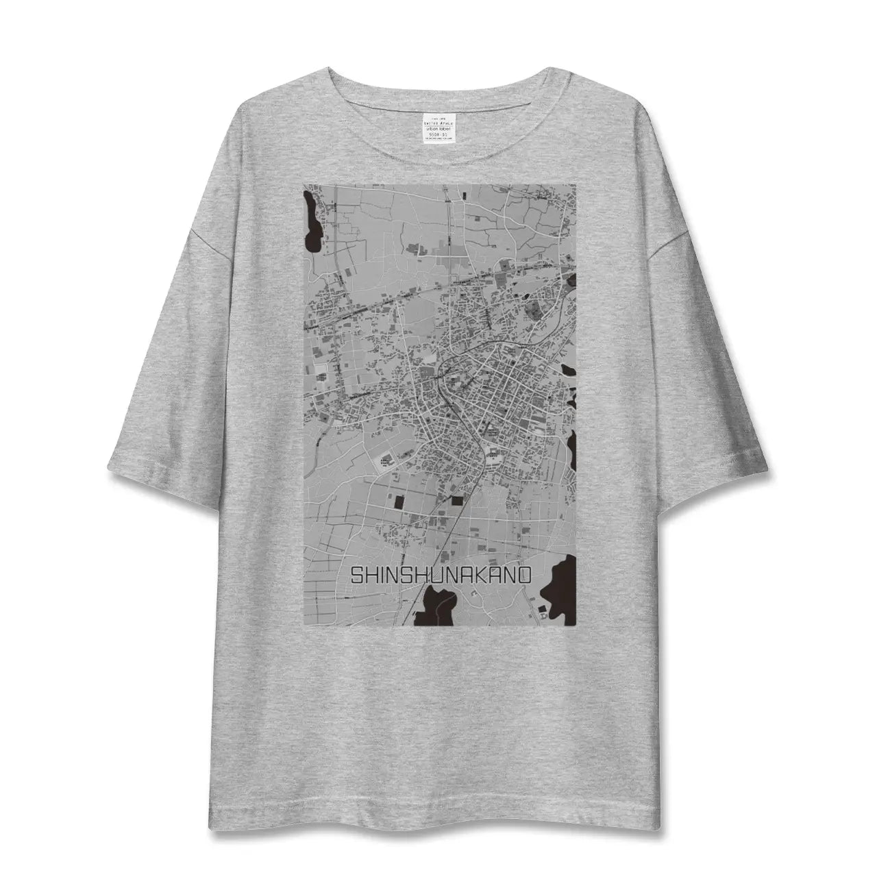 【信州中野（長野県）】地図柄ビッグシルエットTシャツ