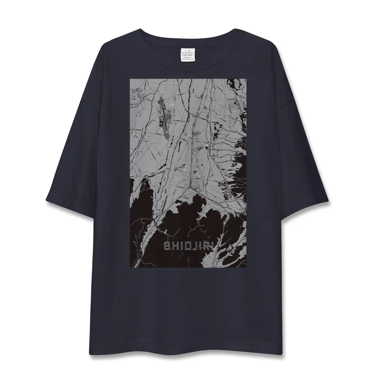 【塩尻（長野県）】地図柄ビッグシルエットTシャツ
