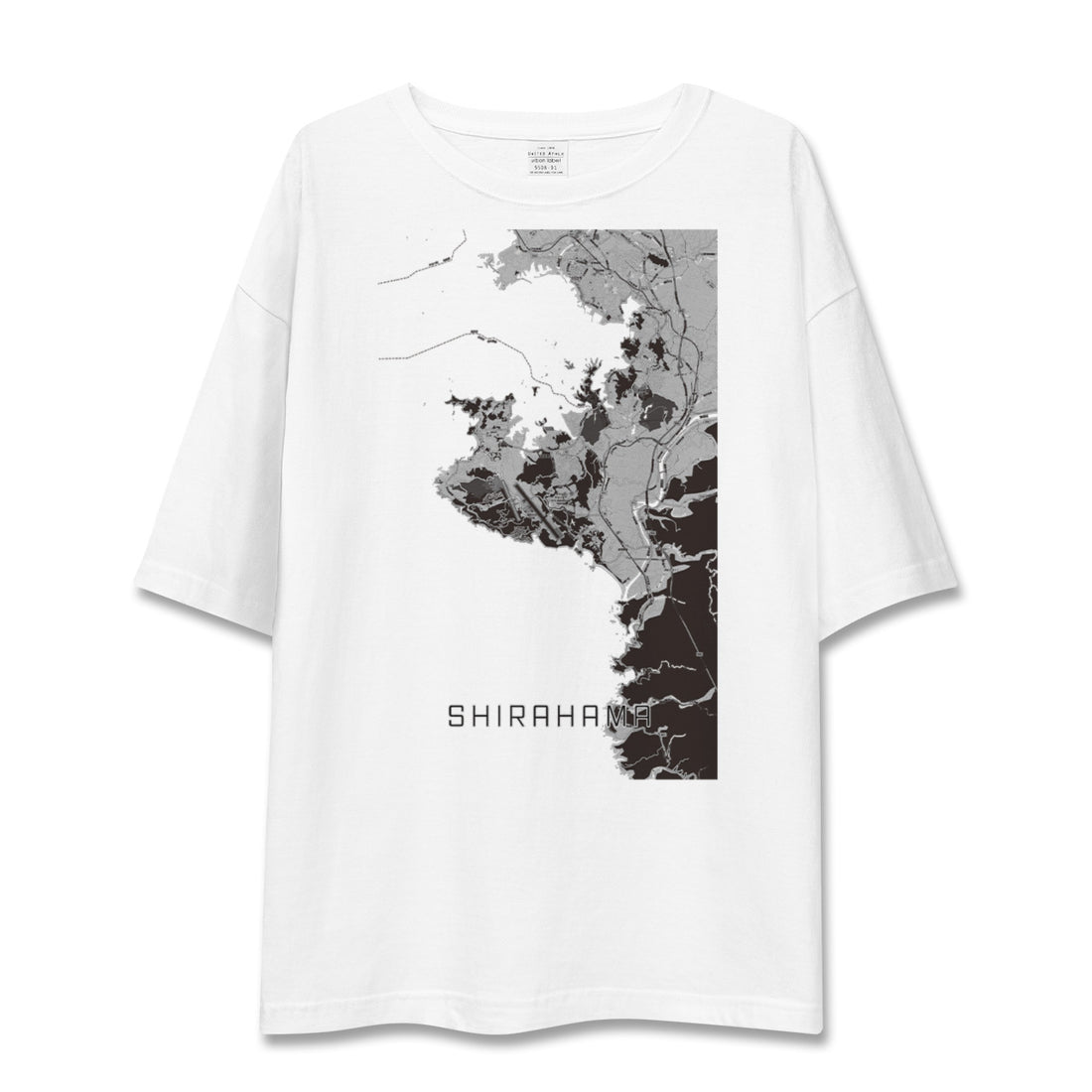 【白浜(和歌山県)】地図柄ビッグシルエットTシャツ