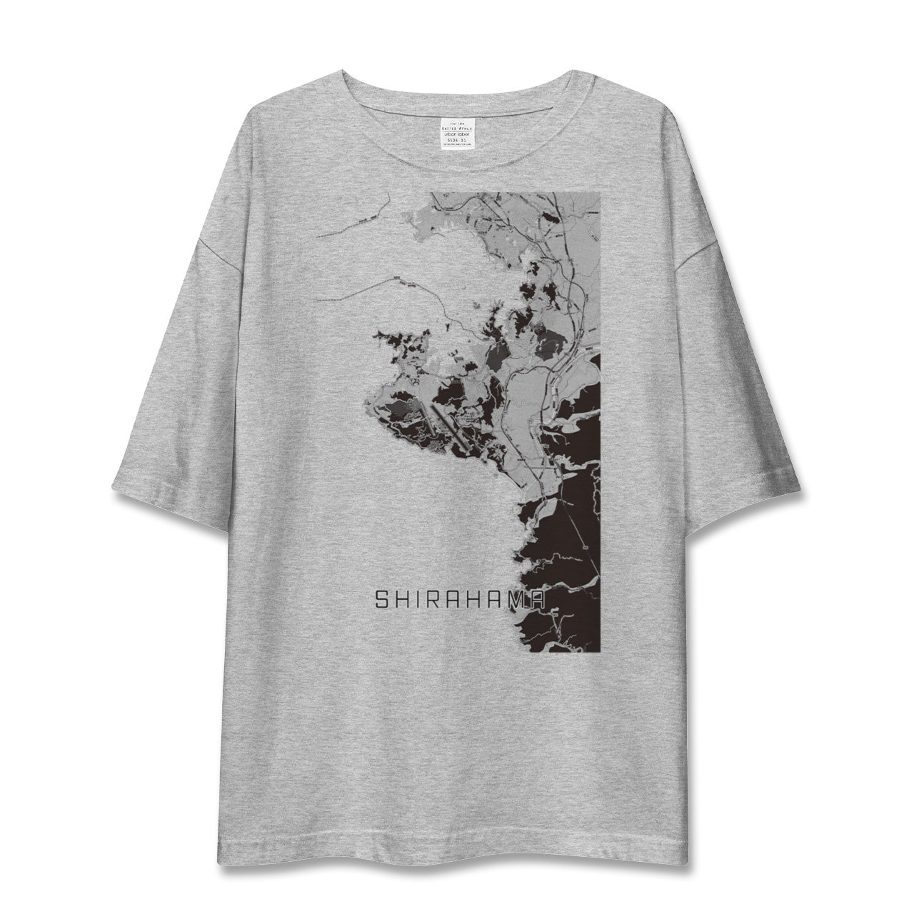 【白浜（和歌山県）】地図柄ビッグシルエットTシャツ