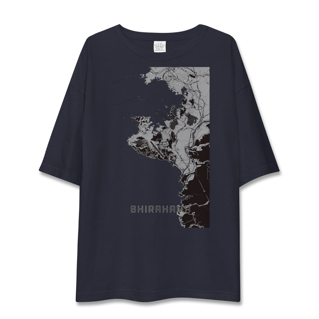 【白浜（和歌山県）】地図柄ビッグシルエットTシャツ